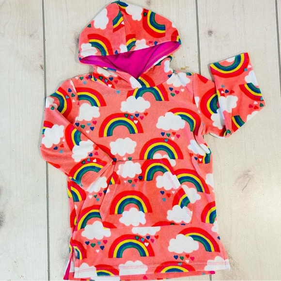 Mini Boden Other - Mini Boden Terry Coverup Rainbows